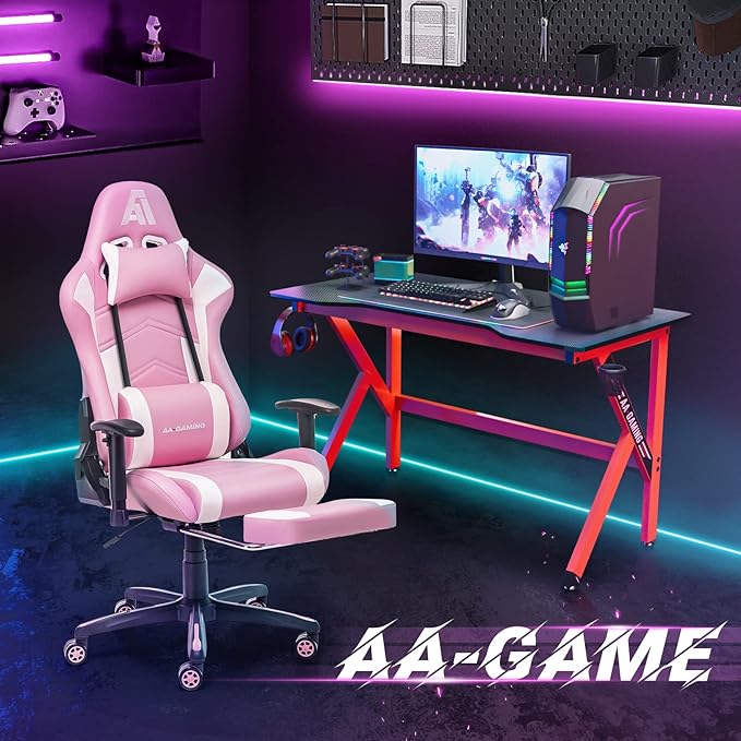 AA Products Gaming Chair Ergonomic High Back Computer Racing Chair Adjustable - Image 2