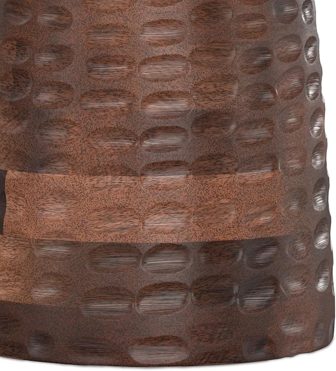 SIMPLIHOME Boyd 13-inch Wide Solid Mango End Table in Warm Dark Brown, - Image 9