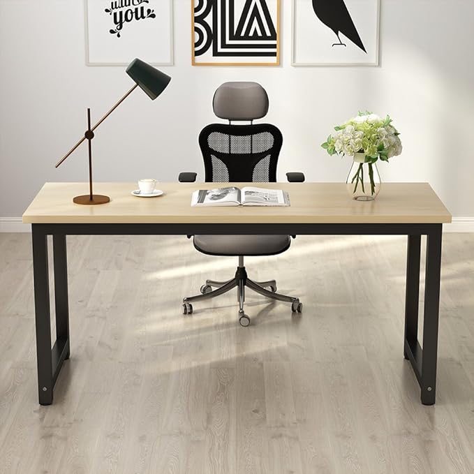Tribesigns Computer Desk, Large Office Desk Computer Table Study Writing Desk - Image 2