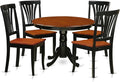East West Furniture HLAV5-BCH-W 5 Piece Modern Dining Table Set Includes a by EastWestFurniture