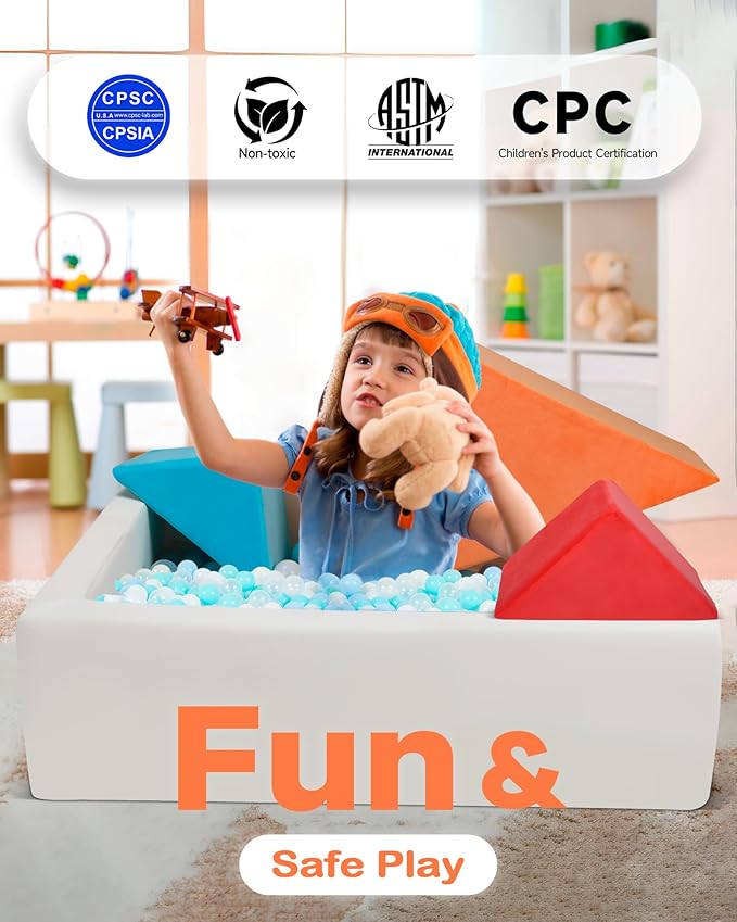 Kids Play Sofa, Tangram Square Puzzles Couch Furniture, Modular Kids Play - Image 6