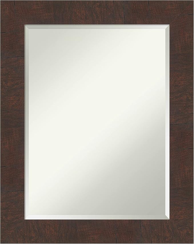 Amanti Art Brown Bathroom Mirror by AmantiArt