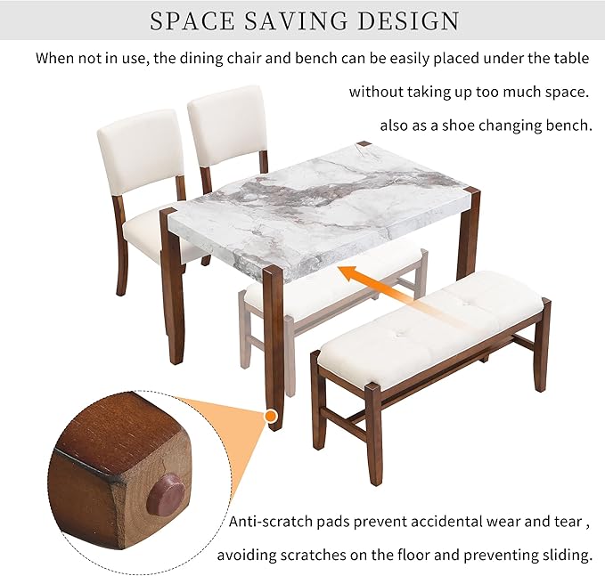 Ball & Cast 4-Piece Dining Furniture Set - Image 4