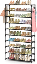 10 Tiers Shoe Rack 50 Pairs Large Capacity Tall Shoe Organizer Sturdy Shoe by LANTEFULforTidyingHouse