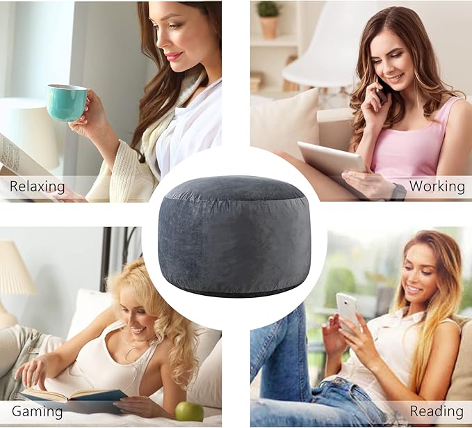 4 Ft Bean Bag Chairs for Adults/Teens - Image 4