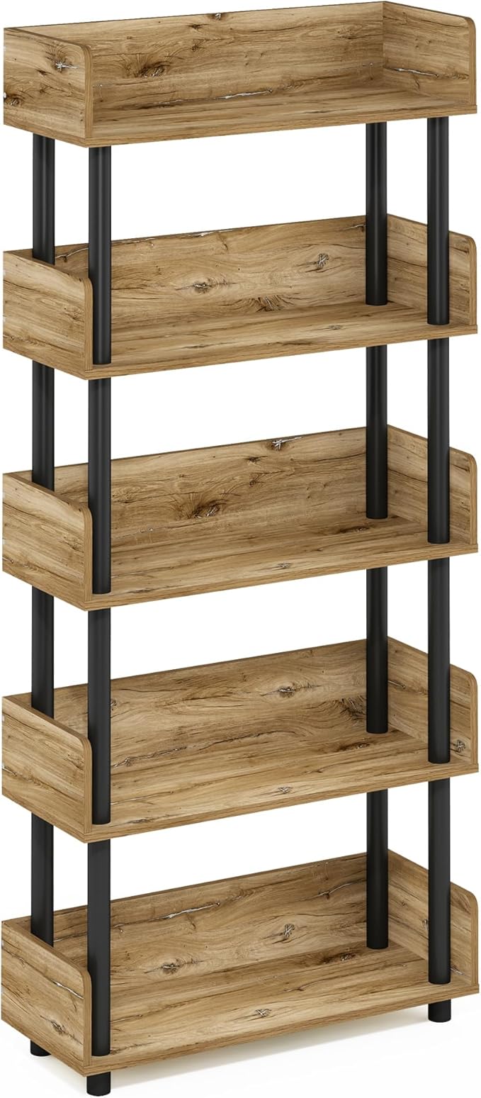 Furinno Turn-N-Tube 5-Tier Multipurposes Display Rack, Open Shelf Rack/Storage - Image 5