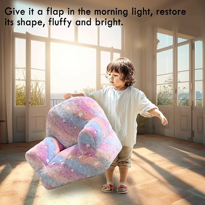 Toddler Chair, Glow in The Dark Kids Sofa Bean Bag Chair - Image 5