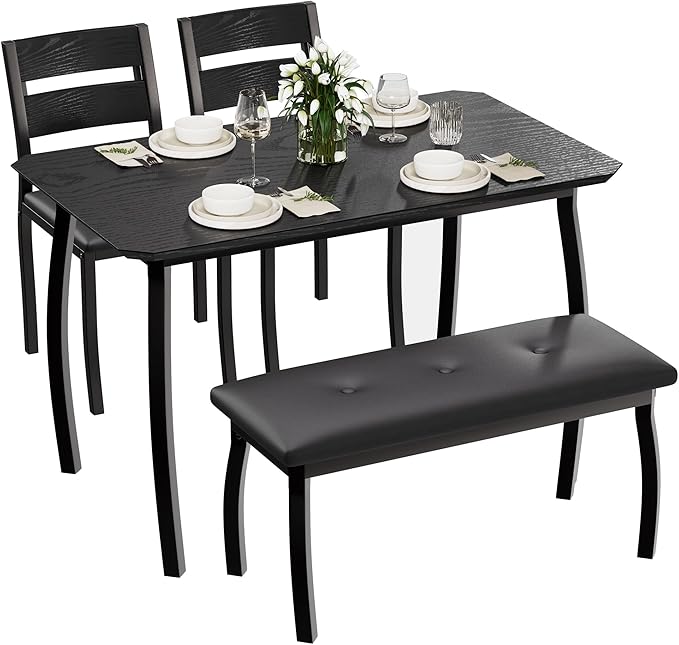 GAOMON Dining Table Set for 4, Wooden Kitchen Table - Image 9