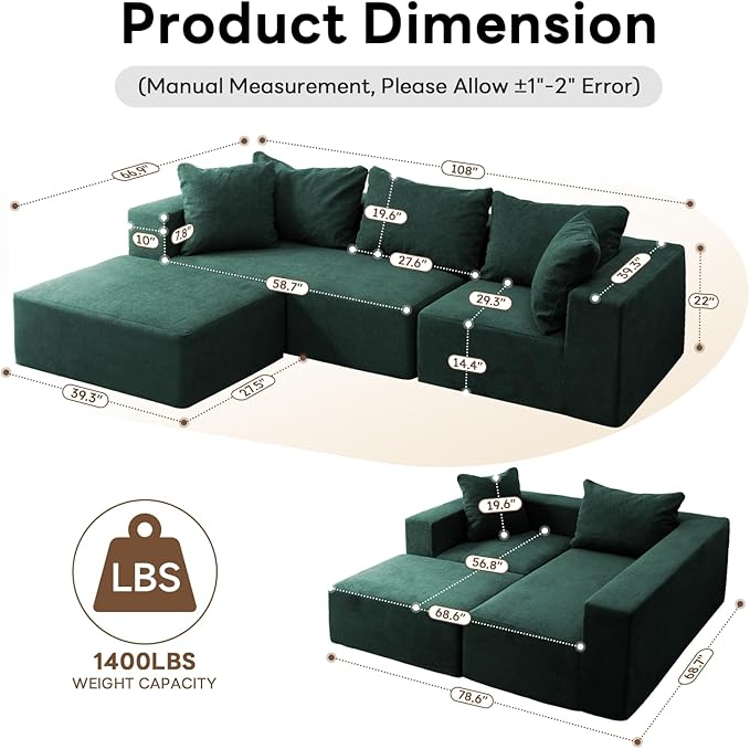 Vamcheer Modular Sectional Sofa - Image 2