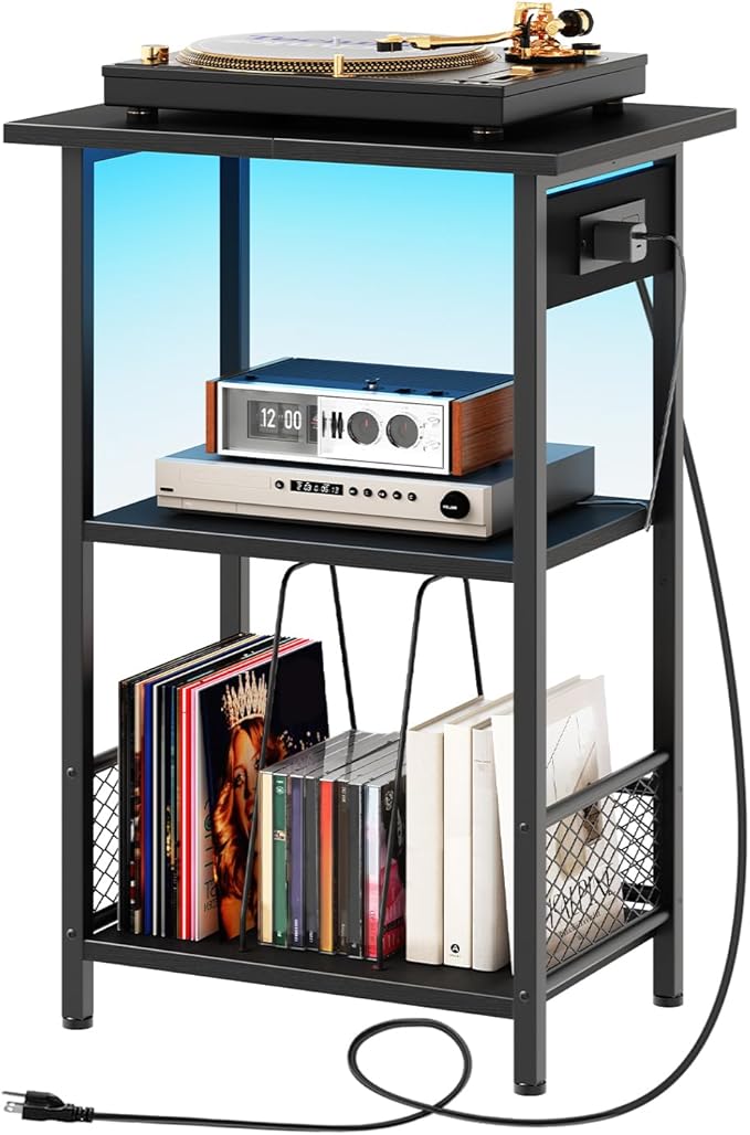 HOOBRO Record Player Stand by HOOBRO