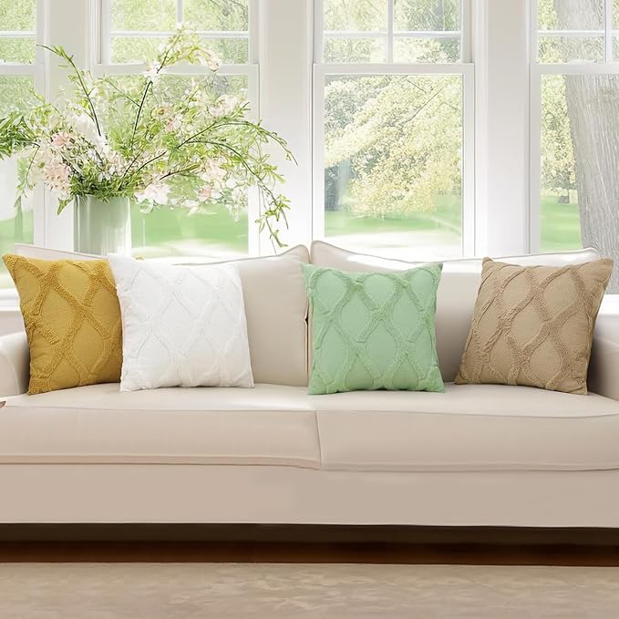 decorUhome Throw Pillow Covers 12x20 Inch Set of 2, Soft Plush Faux Fur Wool - Image 9