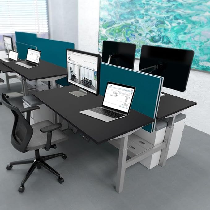 Kaboon Black Table Top 23.62" D x 59.1" W, Solid One-Piece Desktop, Universal - Image 2