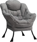 HollyHOME Modern Fabric Large Lazy Chair, Accent Oversized Comfy Reading Chair by HollyHOME