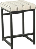 HomePop Home Decor | Modern 24-Inch Counter Stool | Backless Metal Frame Bar by HomePop