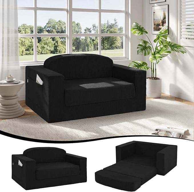 MeMoreCool Convertible Sofa Bed, Pull Out Loveseat Sleeper Sofa, Small Boneless by MeMoreCool