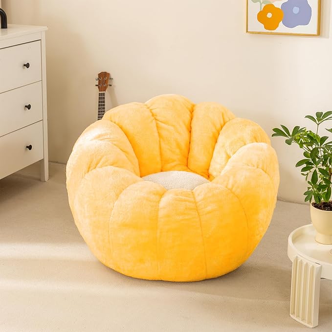 Pumpkin Bean Bag Sofa Chair, Bean Bag Chair by IEVENW