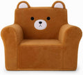 Cute Animal Toddler Foam Chair, Soft Faux Rabbit Fur, Comfy Toddler Lounge by Unknown