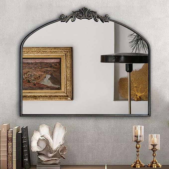Wall Mirror Window Decorative Traditional Mirrors Antique Arched Farmhouse - Image 8