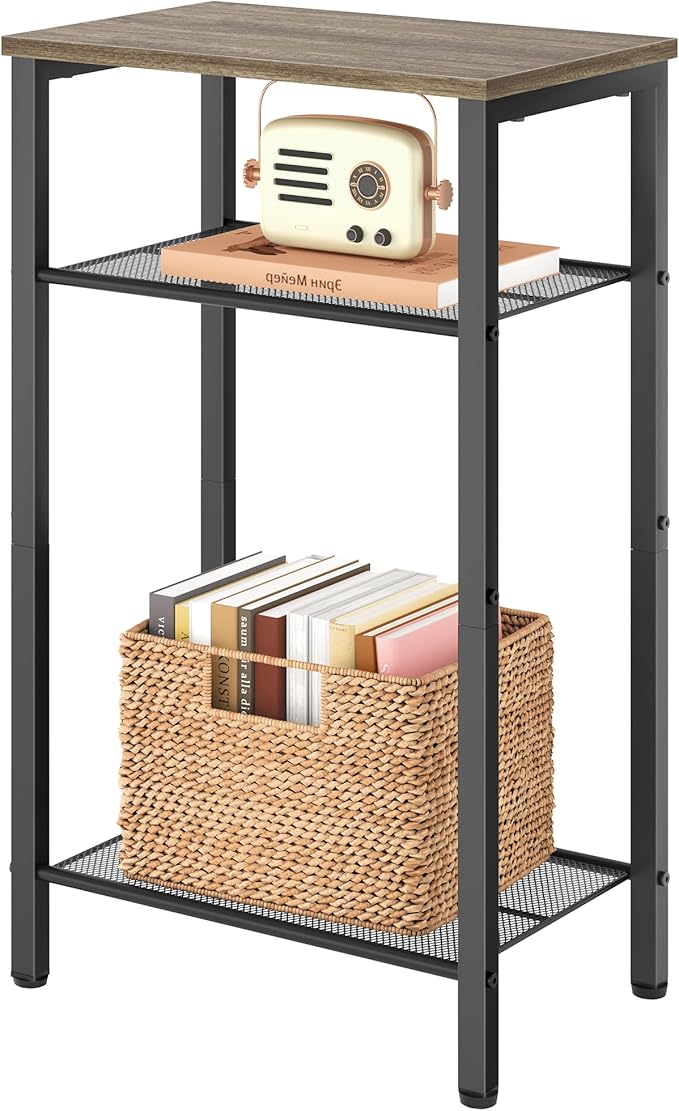 Hoctieon 3 Tier End Table, Telephone Table, Tall Side Table by Hoctieon