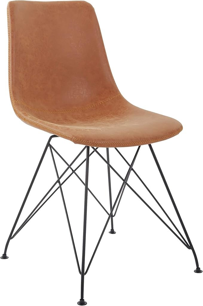 OSP Home Furnishings Trenton Modern Dining Chairs, Sand Faux Leather - Image 10