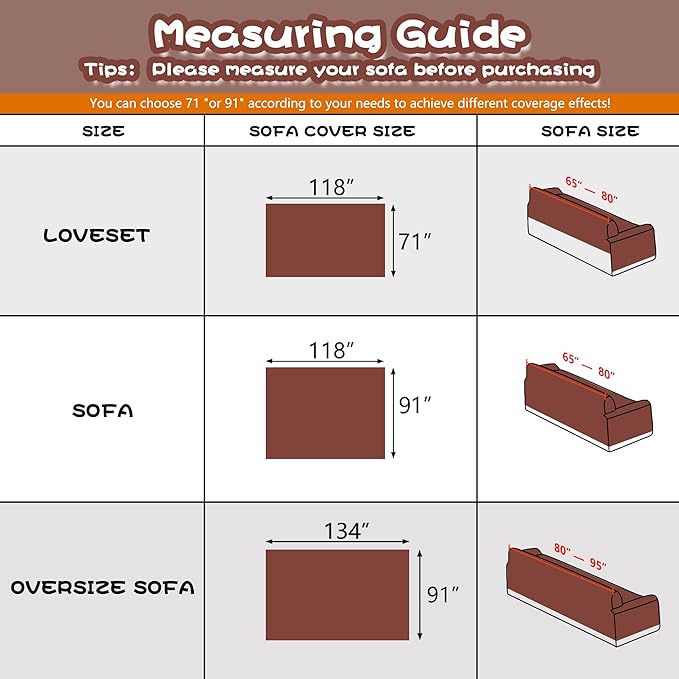 MYSKY HOME Sofa Covers Washable Couch Cover - Image 7