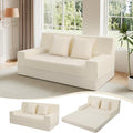 MeMoreCool Boneless Folding Sofa Bed Queen, Corduroy Convertible Sleeper Chair by MeMoreCool