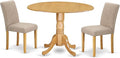 East West Furniture DLAB3-OAK-04 3 Piece Dining Room Furniture Set Contains a by EastWestFurniture
