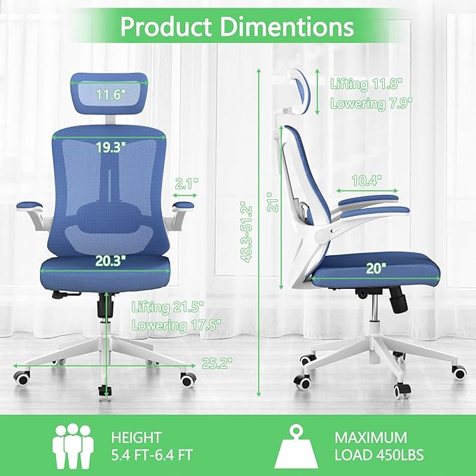Home Office Chair, Ergonomic Big and Tall Office Desk Chair - Image 2