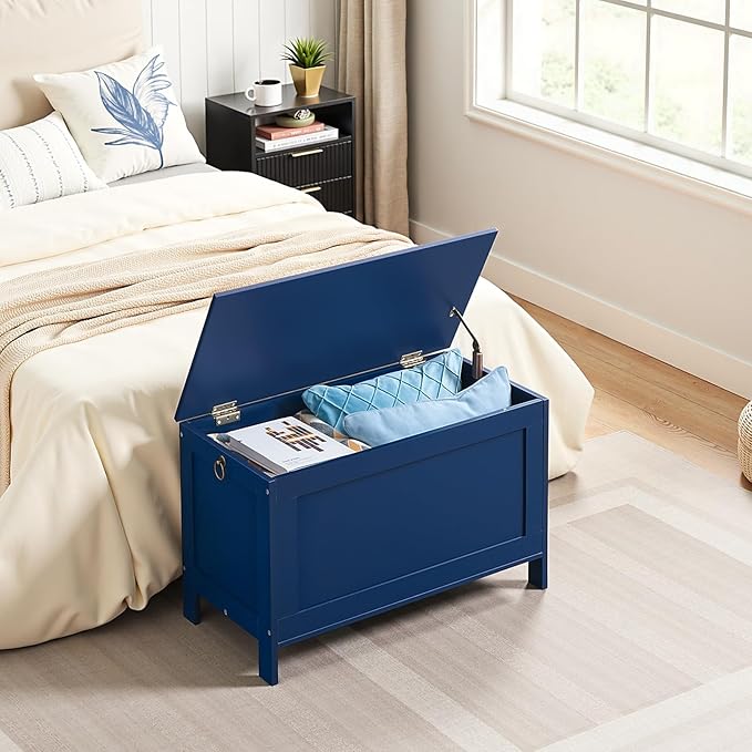 HOOBRO Toy Box, Retro Wooden Look Storage Chest - Image 2