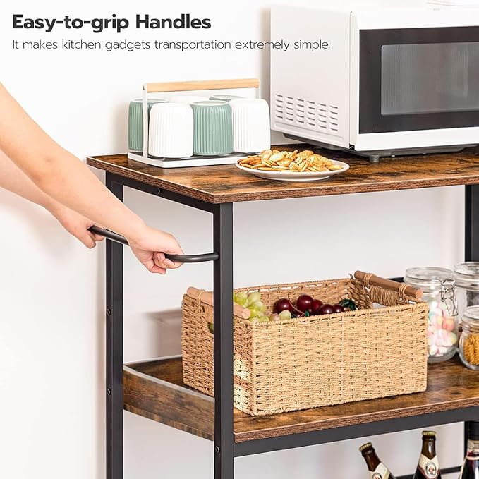 3-Tier Rolling Utility Cart - Image 3
