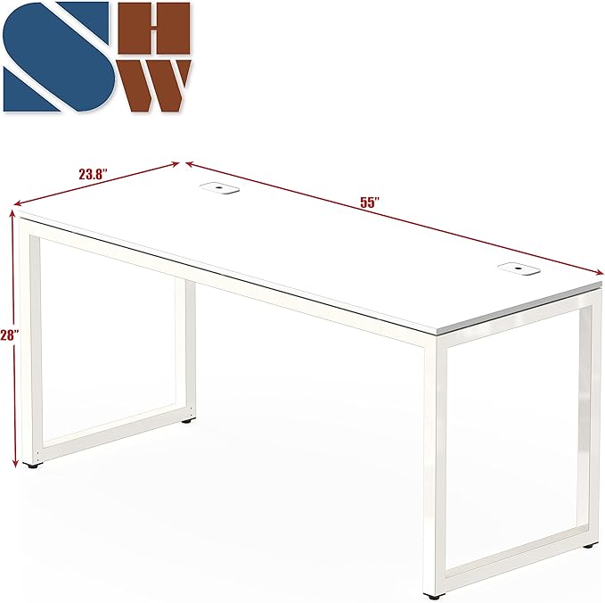 SHW 55-Inch Commercial-Grade Office Computer Desk - Image 3
