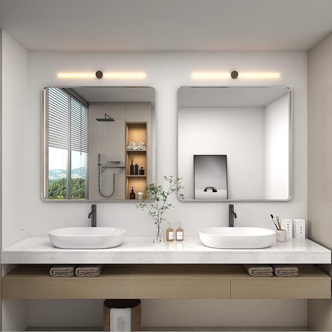 36x36 Silver Square Bathroom Mirror - Image 6