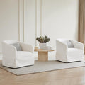 Swivel Accent Chair Set of 2, 360 Degree Performance Fabric Armchair Modern by Kislot