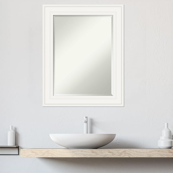 Amanti Art White Bathroom Mirror - Image 5