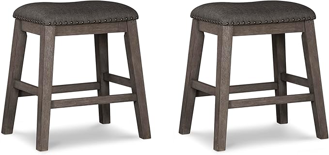 Signature Design by Ashley Caitbrook Rustic 24.4" Counter Height Upholstered by SignatureDesignbyAshley
