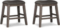 Signature Design by Ashley Caitbrook Rustic 24.4" Counter Height Upholstered by SignatureDesignbyAshley