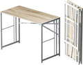 Folding Desk 40 inch Writing Gaming Computer Camping Table, No Assembly by Lutown-TeenHome