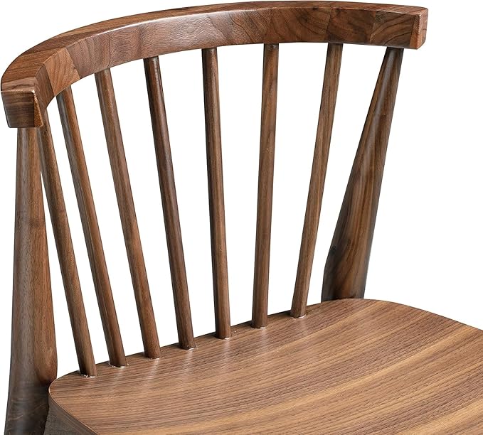 POLY & BARK Ligna Counter Stool Walnut – Mid-Century Inspired Stool - Image 6