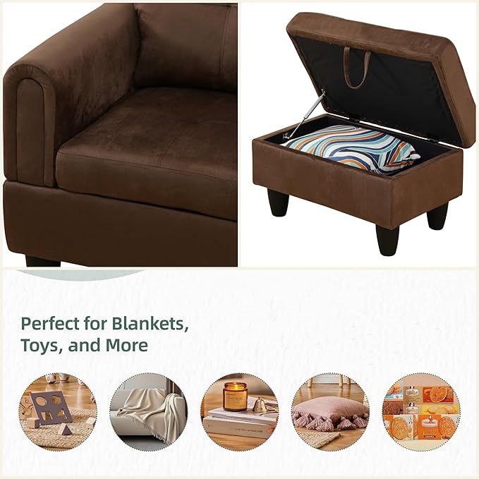 L Shaped Sectional Couches for Living Room, Modern Modular Sectional Sofa - Image 4