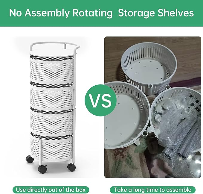 JAQ Rotating Storage Shelves Rack - Image 4
