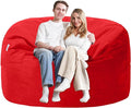 5FT Bean Bag Chair with Ultra Soft Velvet Cover Bean Bag Sofa with Memory Foam by Unknown
