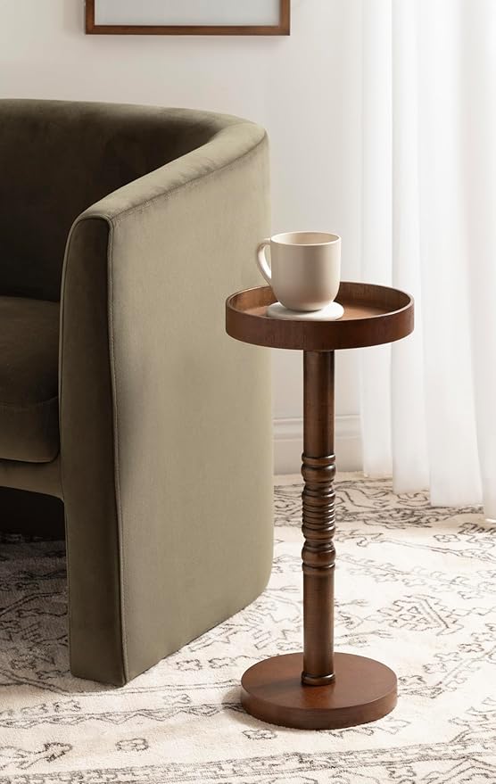 Kate and Laurel Bellport Farmhouse Round Drink Table; 10 x 10 x 22; Natural - Image 2