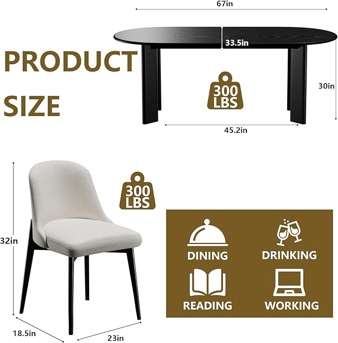 Casaphoria Wood Kitchen Table Set - Image 6