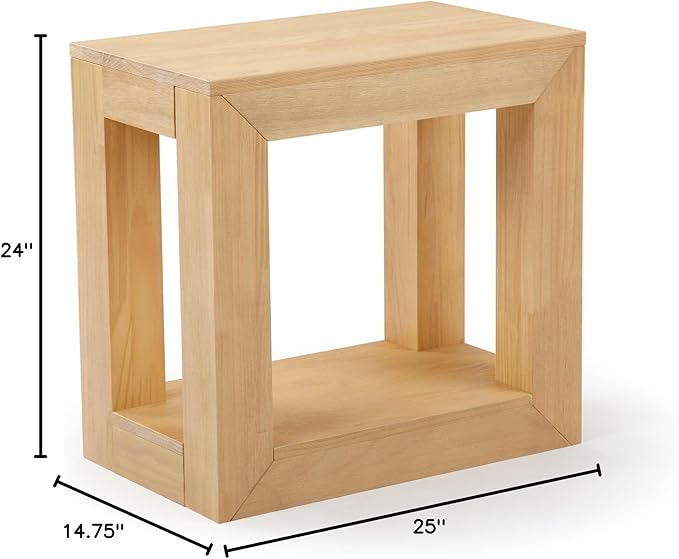 Plank+Beam Modern Rectangular Side Table - Image 2