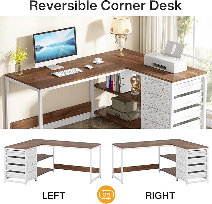 Tribesigns L Shaped Computer Desk - Image 6