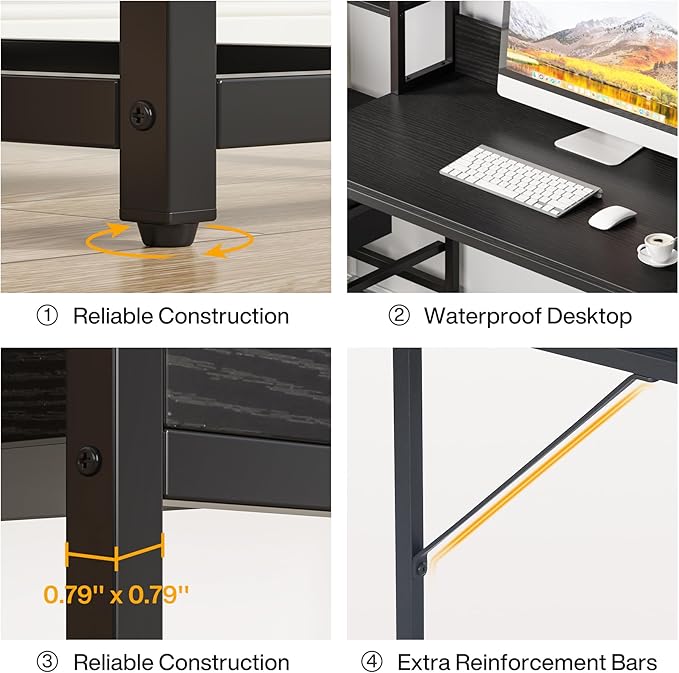 Tribesigns 55 Inch Computer Desk - Image 9