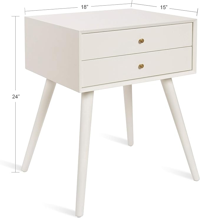 Kate and Laurel Finco Midcentury Modern Style Side Table - Image 3