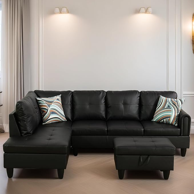 L Shaped Sectional Couches for Living Room, Modular Sectional Sofa by FONTOI