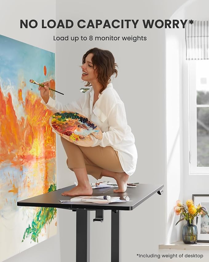 ErGear Height Adjustable Electric Standing Desk, 55 x 28 Inches Sit Stand up - Image 4