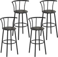 VECELO Bar Stools Set of 4, Swivel Counter Barstools by VECELO